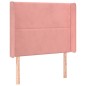 vidaXL Testiera a LED rosa 83x16x118/128 cm in Velluto vidaXL Testiera a LED rosa 83x16x118/128 cm in Velluto