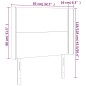 vidaXL Testiera a LED rosa 83x16x118/128 cm in Velluto vidaXL Testiera a LED rosa 83x16x118/128 cm in Velluto