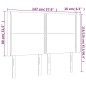vidaXL Testiera a LED Grigio 147x16x118/128cm in Similpelle