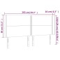 vidaXL Testiera a LED Cappuccino 163x16x118/128 cm in Similpelle vidaXL Testiera a LED Cappuccino 163x16x118/128 cm in Similpelle