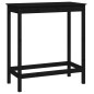 vidaXL Set da Bar 5 pz Nero in Legno Massello di Pino vidaXL Set da Bar 5 pz Nero in Legno Massello di Pino