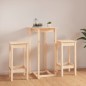 vidaXL Set da Bar 3 pz in Legno Massello di Pino vidaXL Set da Bar 3 pz in Legno Massello di Pino