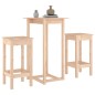 vidaXL Set da Bar 3 pz in Legno Massello di Pino vidaXL Set da Bar 3 pz in Legno Massello di Pino