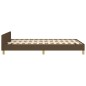 vidaXL Giroletto senza Materasso Marrone Scuro 120x200 cm Tessuto vidaXL Giroletto senza Materasso Marrone Scuro 120x200 cm Tessuto