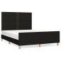 vidaXL Giroletto senza Materasso Nero 140x190 cm in Tessuto vidaXL Giroletto senza Materasso Nero 140x190 cm in Tessuto