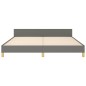 vidaXL Giroletto senza Materasso Grigio Scuro 160x200 cm Tessuto vidaXL Giroletto senza Materasso Grigio Scuro 160x200 cm Tessuto