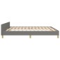 vidaXL Giroletto senza Materasso Grigio Scuro 160x200 cm Tessuto vidaXL Giroletto senza Materasso Grigio Scuro 160x200 cm Tessuto