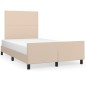 vidaXL Giroletto con Testiera Cappuccino 120x200 cm in Similpelle vidaXL Giroletto con Testiera Cappuccino 120x200 cm in Similpelle