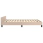 vidaXL Giroletto con Testiera Cappuccino 140x190 cm in Similpelle vidaXL Giroletto con Testiera Cappuccino 140x190 cm in Similpelle