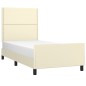 vidaXL Giroletto con Testiera Crema 80x200 cm in Similpelle vidaXL Giroletto con Testiera Crema 80x200 cm in Similpelle