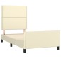 vidaXL Giroletto con Testiera Crema 80x200 cm in Similpelle vidaXL Giroletto con Testiera Crema 80x200 cm in Similpelle