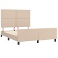 vidaXL Giroletto con Testiera Cappuccino 140x200 cm in Similpelle