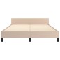 vidaXL Giroletto con Testiera Cappuccino 140x200 cm in Similpelle