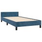vidaXL Giroletto senza Materasso Blu Scuro 80x200 cm in Velluto vidaXL Giroletto senza Materasso Blu Scuro 80x200 cm in Velluto