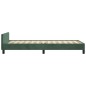 vidaXL Giroletto senza Materasso Verde Scuro 100x200 cm in Velluto vidaXL Giroletto senza Materasso Verde Scuro 100x200 cm in Velluto
