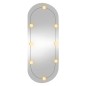 vidaXL Specchio da Parete con Luci LED 45x100 cm Vetro Ovale vidaXL Specchio da Parete con Luci LED 45x100 cm Vetro Ovale