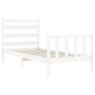 vidaXL Giroletto senza Materasso Bianco 100x200 cm Legno Massello Pino vidaXL Giroletto senza Materasso Bianco 100x200 cm Legno Massello Pino