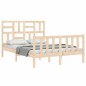 vidaXL Letto senza Materasso 140x190 cm in Legno Massello di Pino vidaXL Letto senza Materasso 140x190 cm in Legno Massello di Pino