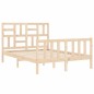 vidaXL Letto senza Materasso 140x190 cm in Legno Massello di Pino vidaXL Letto senza Materasso 140x190 cm in Legno Massello di Pino