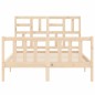 vidaXL Letto senza Materasso 140x190 cm in Legno Massello di Pino vidaXL Letto senza Materasso 140x190 cm in Legno Massello di Pino