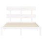 vidaXL Giroletto senza Materasso Bianco 140x200 cm Legno Massello Pino vidaXL Giroletto senza Materasso Bianco 140x200 cm Legno Massello Pino