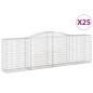 vidaXL Cesti Gabbioni ad Arco 25 pz 400x50x120/140 cm Ferro Zincato vidaXL Cesti Gabbioni ad Arco 25 pz 400x50x120/140 cm Ferro Zincato