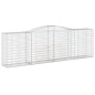 vidaXL Cesti Gabbioni ad Arco 25 pz 400x50x120/140 cm Ferro Zincato vidaXL Cesti Gabbioni ad Arco 25 pz 400x50x120/140 cm Ferro Zincato