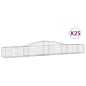 vidaXL Cesti Gabbioni ad Arco 25 pz 400x50x40/60 cm Ferro Zincato vidaXL Cesti Gabbioni ad Arco 25 pz 400x50x40/60 cm Ferro Zincato