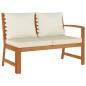 vidaXL Set da Pranzo Giardino 11 pz con Cuscini Legno Massello Acacia