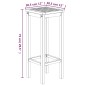 vidaXL Set da Bar da Giardino 5 pz in Legno Massello di Acacia
