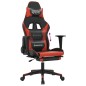 vidaXL Sedia da Gaming con Poggiapiedi Nero e Rosso in Similpelle vidaXL Sedia da Gaming con Poggiapiedi Nero e Rosso in Similpelle
