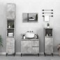 vidaXL Set di Mobili da Bagno 3 pz Grigio Cemento in Legno Multistrato vidaXL Set di Mobili da Bagno 3 pz Grigio Cemento in Legno Multistrato