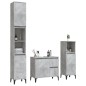 vidaXL Set di Mobili da Bagno 3 pz Grigio Cemento in Legno Multistrato vidaXL Set di Mobili da Bagno 3 pz Grigio Cemento in Legno Multistrato