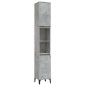 vidaXL Set di Mobili da Bagno 3 pz Grigio Cemento in Legno Multistrato vidaXL Set di Mobili da Bagno 3 pz Grigio Cemento in Legno Multistrato