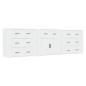 vidaXL Credenze 3 pz Bianco in Legno Multistrato