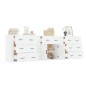 vidaXL Credenze 3 pz Bianco in Legno Multistrato