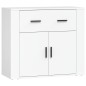 vidaXL Credenze 3 pz Bianco in Legno Multistrato