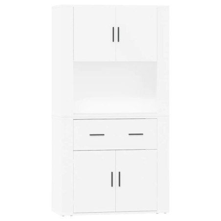 vidaXL Credenza Bianca in Legno Multistrato