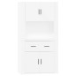 vidaXL Credenza Bianca in Legno Multistrato vidaXL Credenza Bianca in Legno Multistrato
