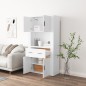 vidaXL Credenza Bianca in Legno Multistrato vidaXL Credenza Bianca in Legno Multistrato