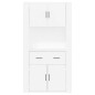 vidaXL Credenza Bianca in Legno Multistrato vidaXL Credenza Bianca in Legno Multistrato