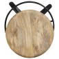 vidaXL Sgabelli da Bar 2 pz 76 cm in Legno Massello di Mango vidaXL Sgabelli da Bar 2 pz 76 cm in Legno Massello di Mango