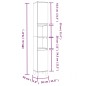 vidaXL Set Mobili da Bagno 3 pz Grigio Cemento in Legno Multistrato vidaXL Set Mobili da Bagno 3 pz Grigio Cemento in Legno Multistrato