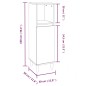 vidaXL Set Mobili da Bagno 3 pz Grigio Cemento in Legno Multistrato vidaXL Set Mobili da Bagno 3 pz Grigio Cemento in Legno Multistrato
