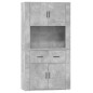 vidaXL Credenza Grigio Cemento in Legno Multistrato vidaXL Credenza Grigio Cemento in Legno Multistrato