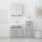 vidaXL Set di Mobili da Bagno 3 pz Grigio Cemento in Legno Multistrato vidaXL Set di Mobili da Bagno 3 pz Grigio Cemento in Legno Multistrato