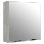 vidaXL Set di Mobili da Bagno 3 pz Grigio Cemento in Legno Multistrato vidaXL Set di Mobili da Bagno 3 pz Grigio Cemento in Legno Multistrato