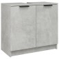 vidaXL Set di Mobili da Bagno 3 pz Grigio Cemento in Legno Multistrato vidaXL Set di Mobili da Bagno 3 pz Grigio Cemento in Legno Multistrato