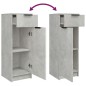 vidaXL Set di Mobili da Bagno 3 pz Grigio Cemento in Legno Multistrato vidaXL Set di Mobili da Bagno 3 pz Grigio Cemento in Legno Multistrato