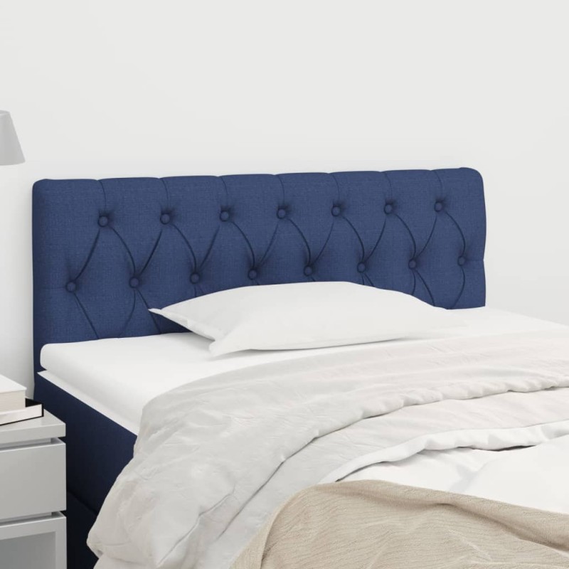 vidaXL Testiera Blu 100 x 7 x 78/88 cm in Tessuto vidaXL Testiera Blu 100 x 7 x 78/88 cm in Tessuto